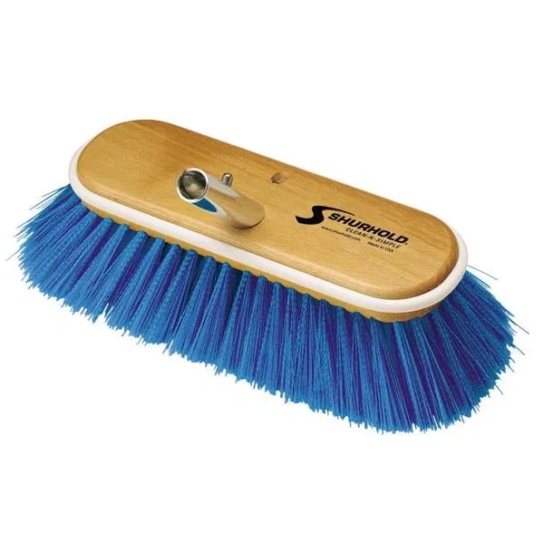 975 – SHURHOLD IND Scrub Brush, Use On Delicate Surfaces Like Isinglass And Plexiglas 10 Inch Extra Soft Deck Brush N...